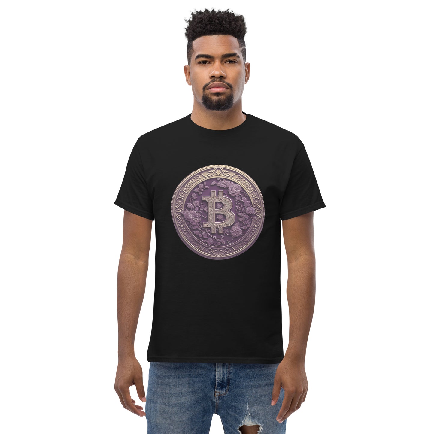Gingerly's Purple Bit-coin T-Shirt
