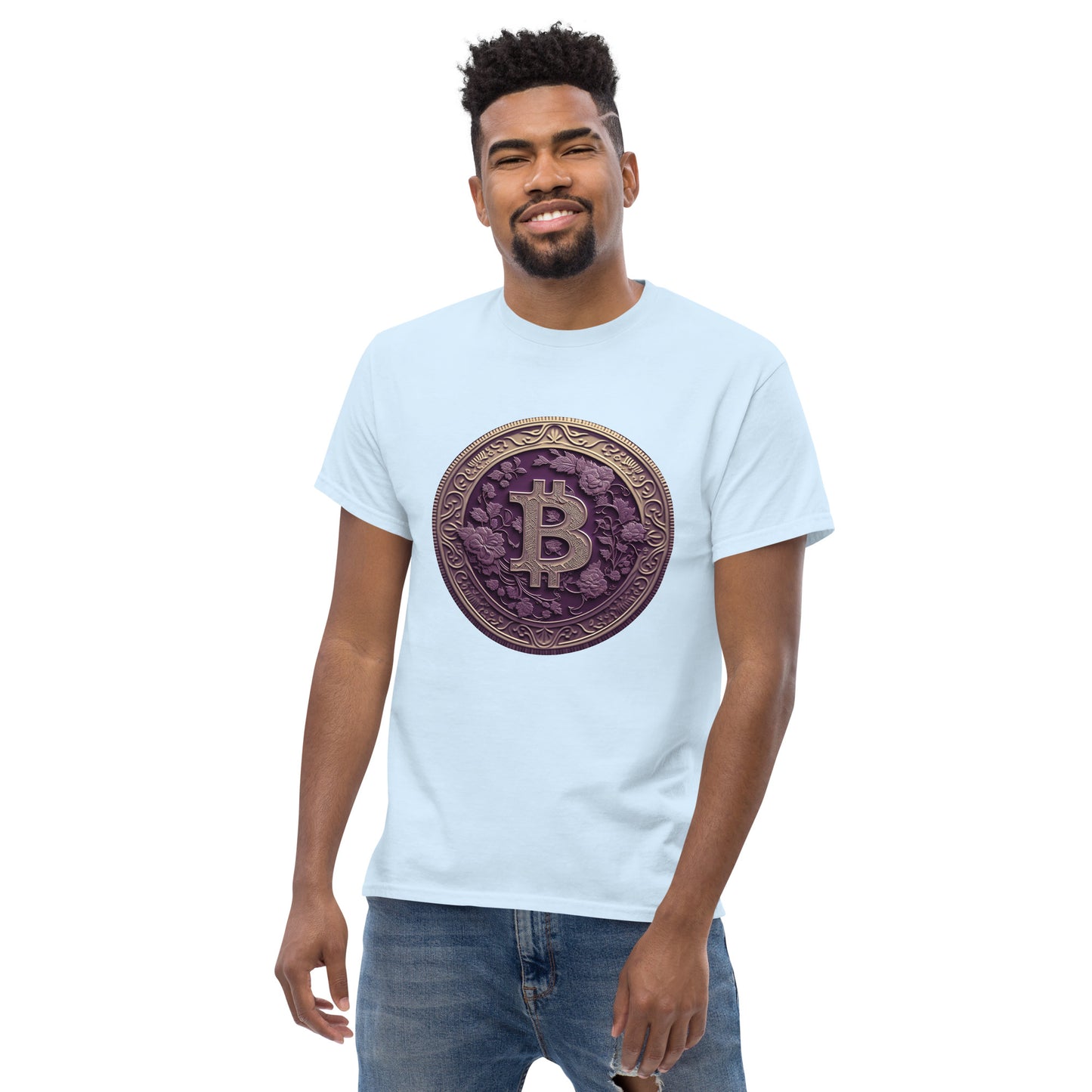 Gingerly's Purple Bit-coin T-Shirt