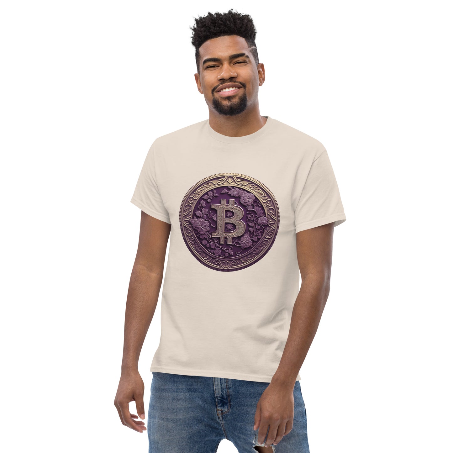 Gingerly's Purple Bit-coin T-Shirt
