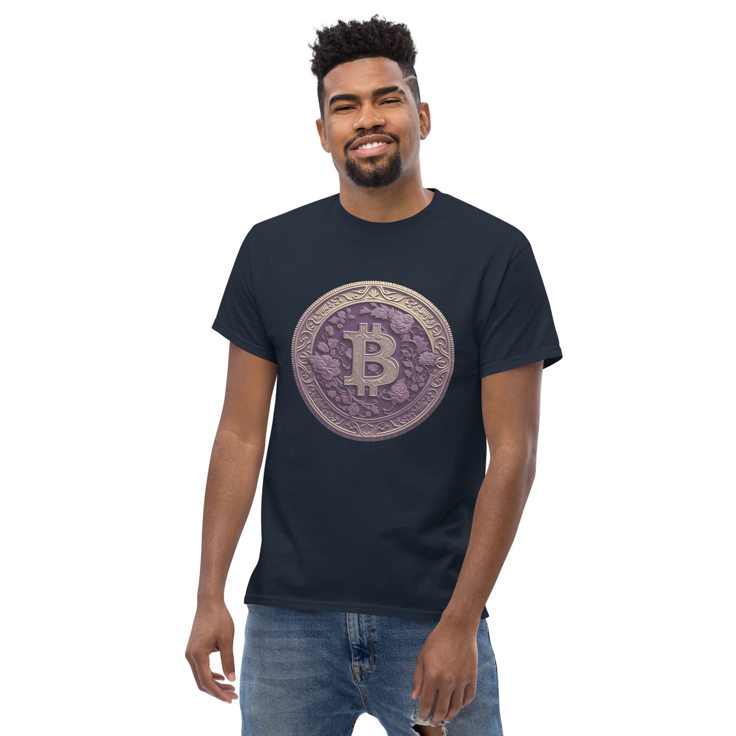 Gingerly's Purple Bit-coin T-Shirt