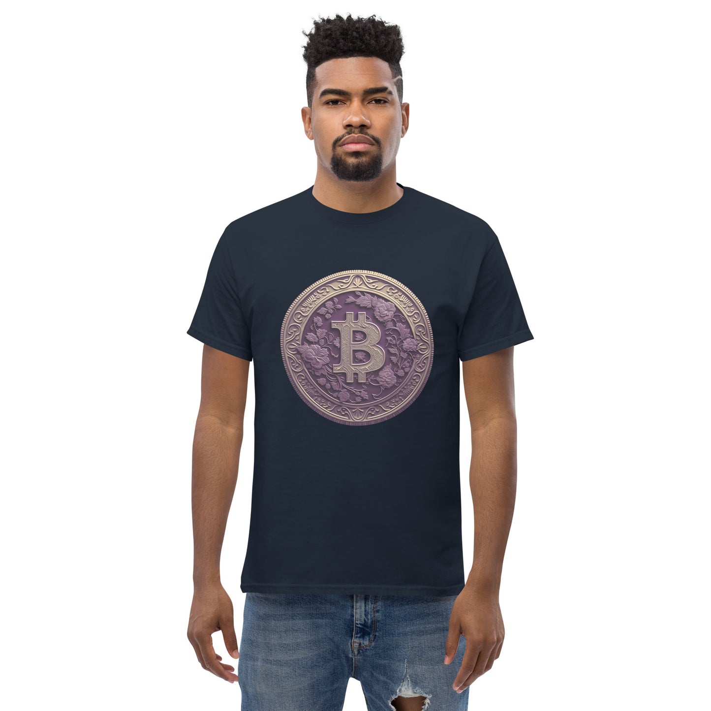 Gingerly's Purple Bit-coin T-Shirt