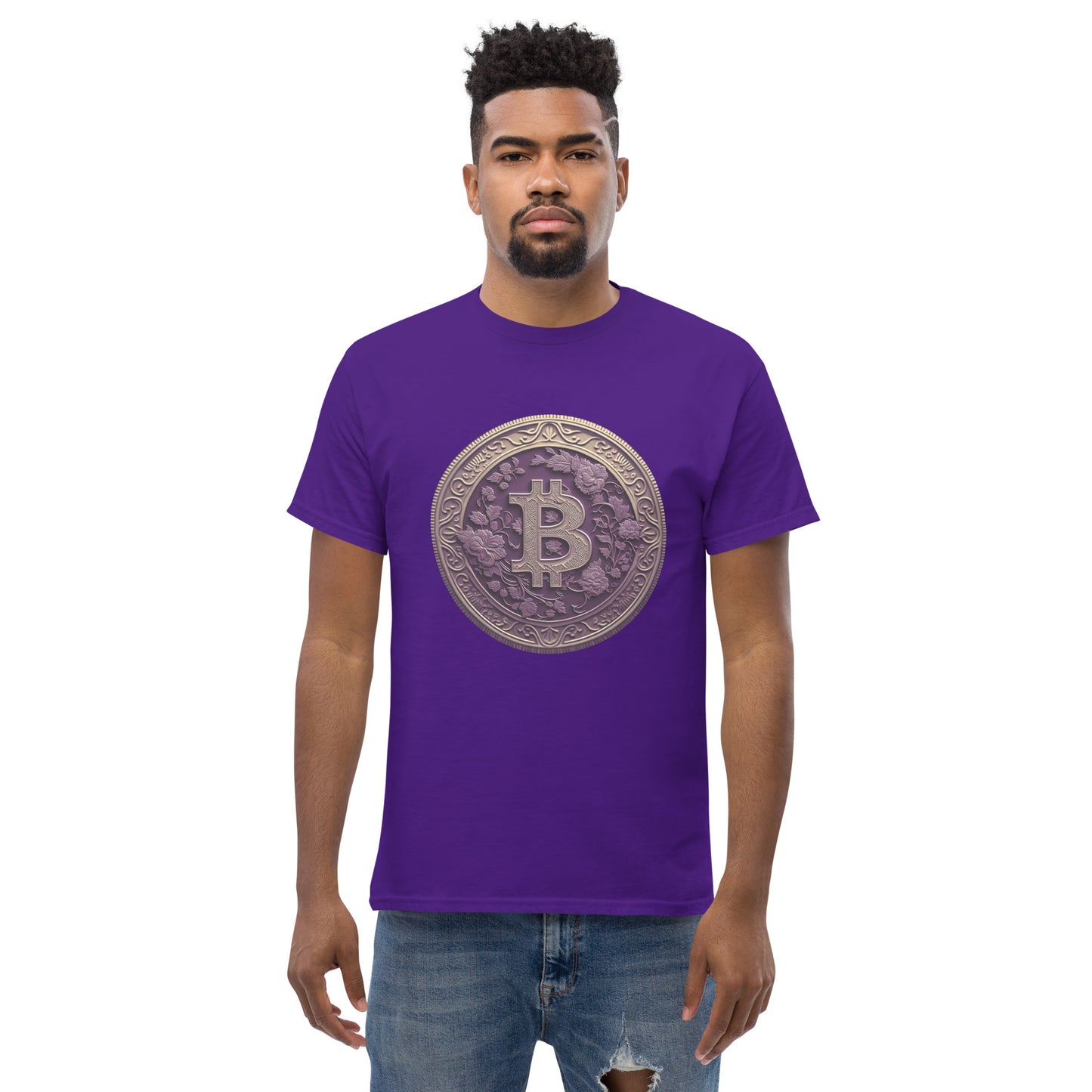 Gingerly's Purple Bit-coin T-Shirt