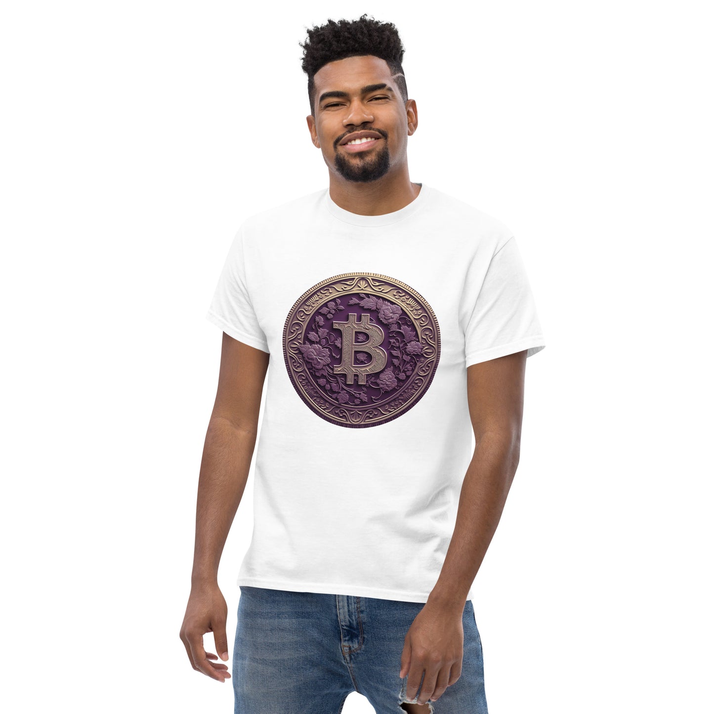 Gingerly's Purple Bit-coin T-Shirt