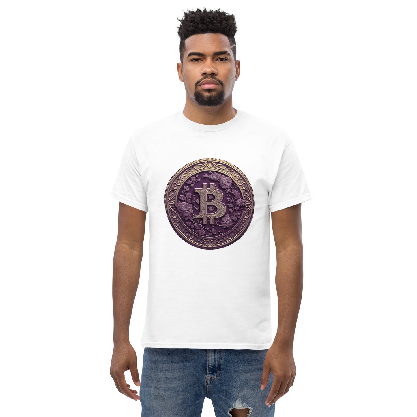 Gingerly's Purple Bit-coin T-Shirt