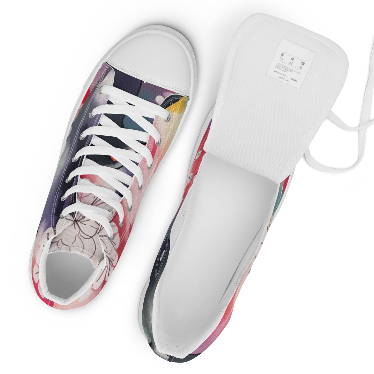 Flutter Feet 4040: Men’s high top canvas shoes