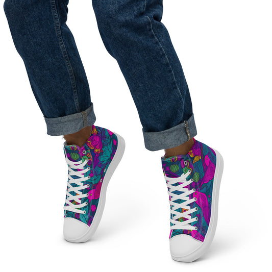 Flutter Feet 2020: Men’s high top canvas shoes