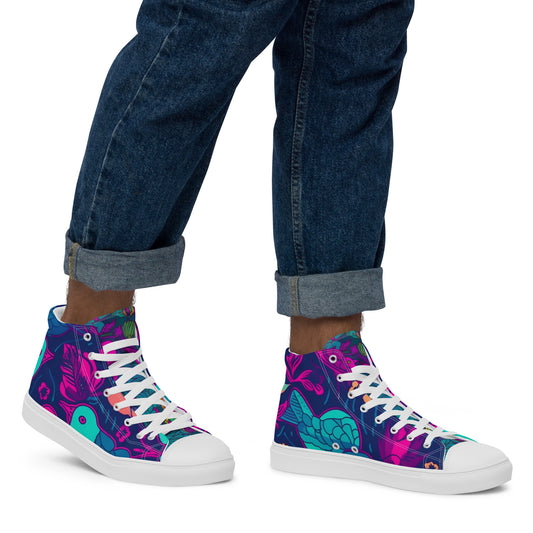 Flutter Feet 3030: Men’s high top canvas shoes