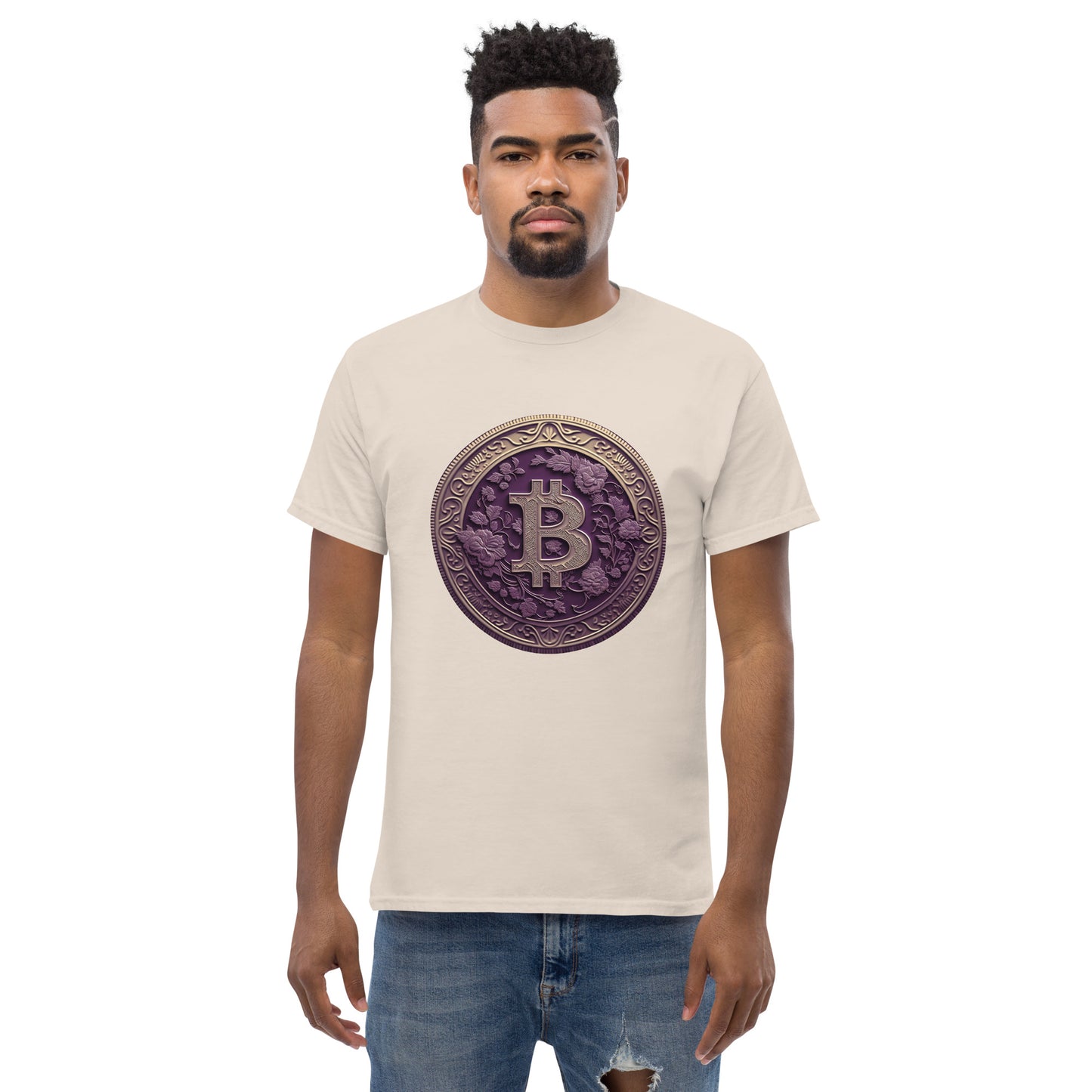 Gingerly's Purple Bit-coin T-Shirt
